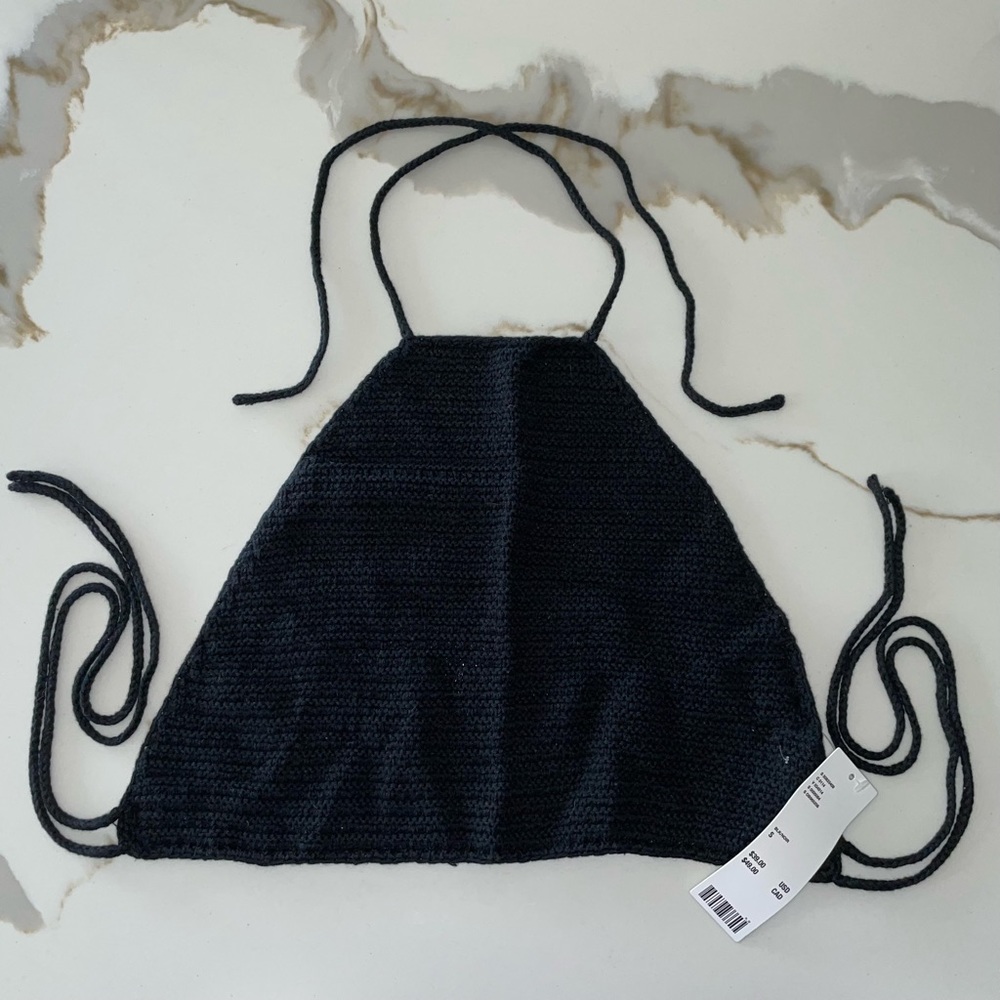 UO Deon Cropped Halter Top